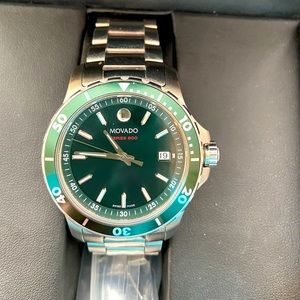 Unique bright green face Movado Series 800 Men’s Watch